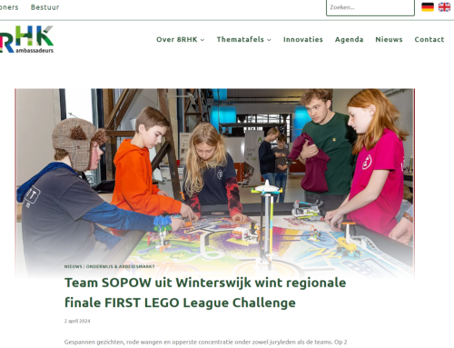 Artikel FIRST LEGO Legue challenge voor 8RHK